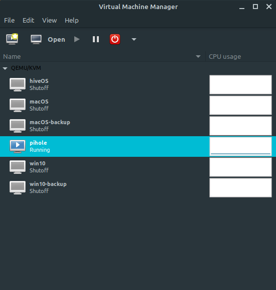 Virt-Manager UI for KVM